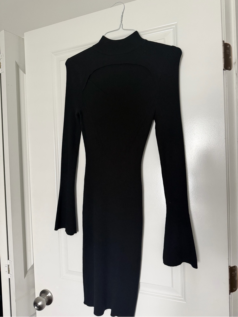 Kohl's Black Long-Sleeve Cutout Bodycon Dress
